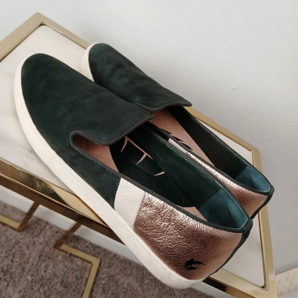 Birdies x Angel City The Game Changer Color Block Slip On Suede Sneakers Size 10